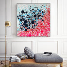 Puddles of people by Claire Desjardins on GIANT ART - blue abstract