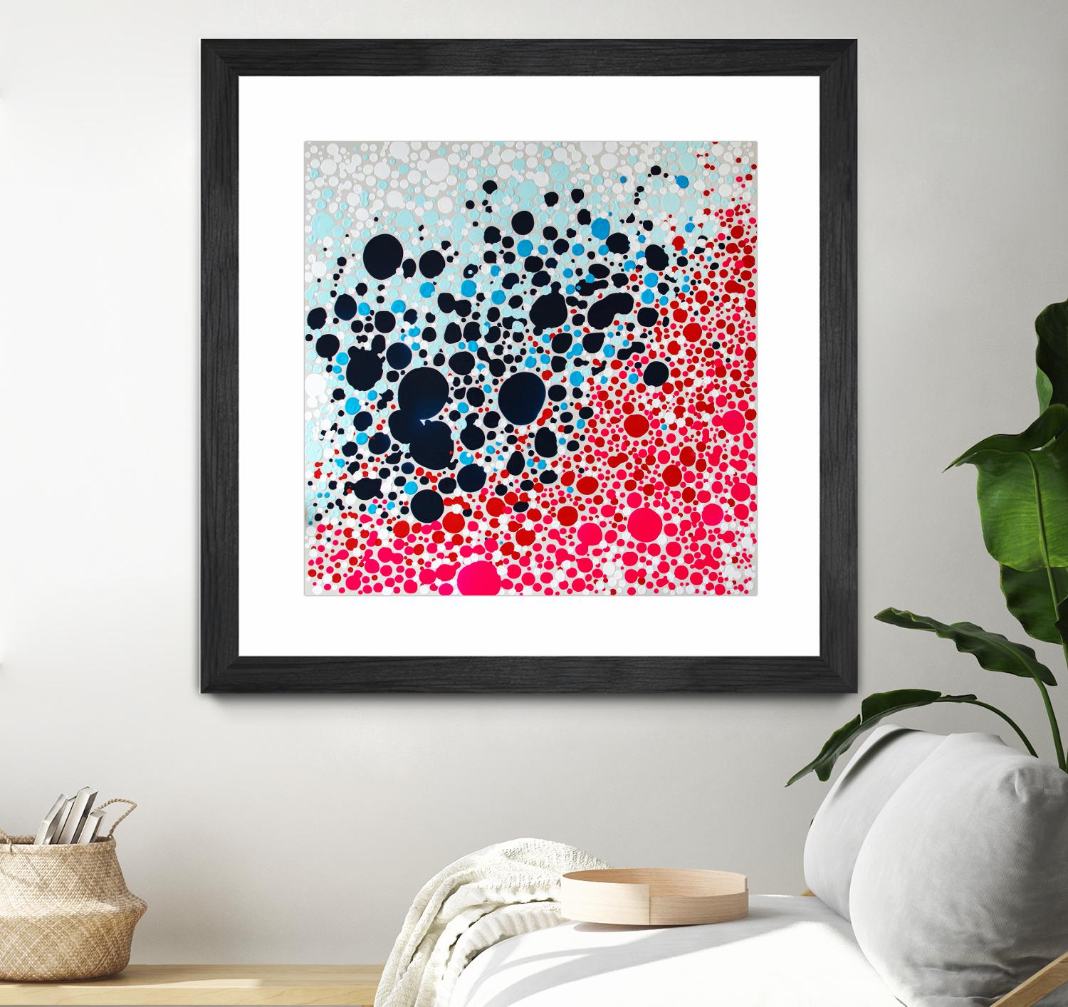 Puddles of people by Claire Desjardins on GIANT ART - blue abstract