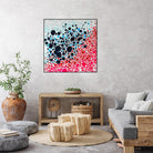 Puddles of people by Claire Desjardins on GIANT ART - blue abstract