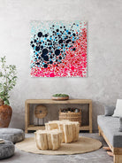 Puddles of people by Claire Desjardins on GIANT ART - red abstract bubbles