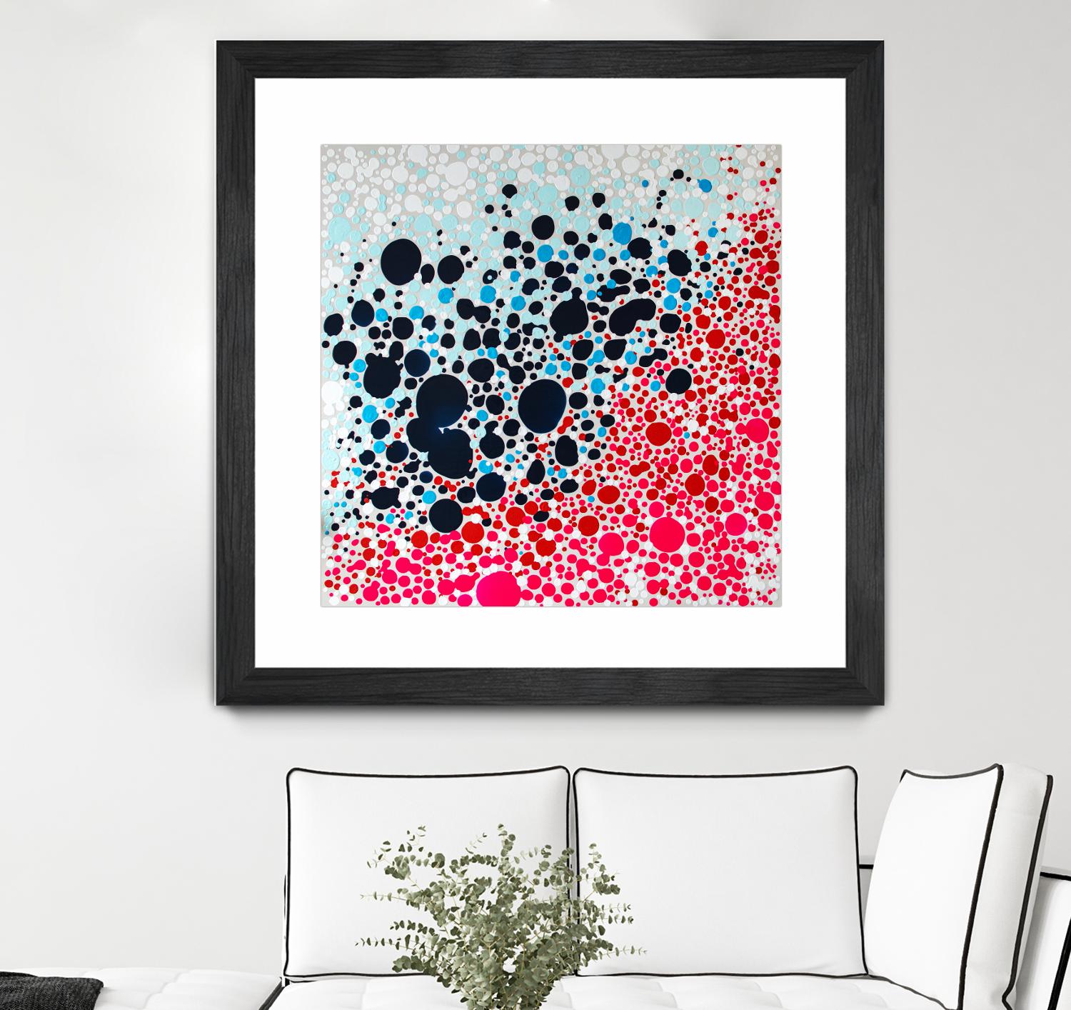 Puddles of people by Claire Desjardins on GIANT ART - blue abstract