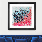 Puddles of people by Claire Desjardins on GIANT ART - blue abstract