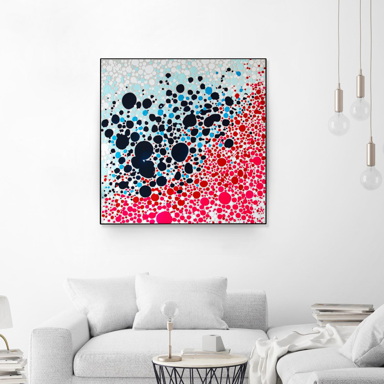 Puddles of people by Claire Desjardins on GIANT ART - blue abstract