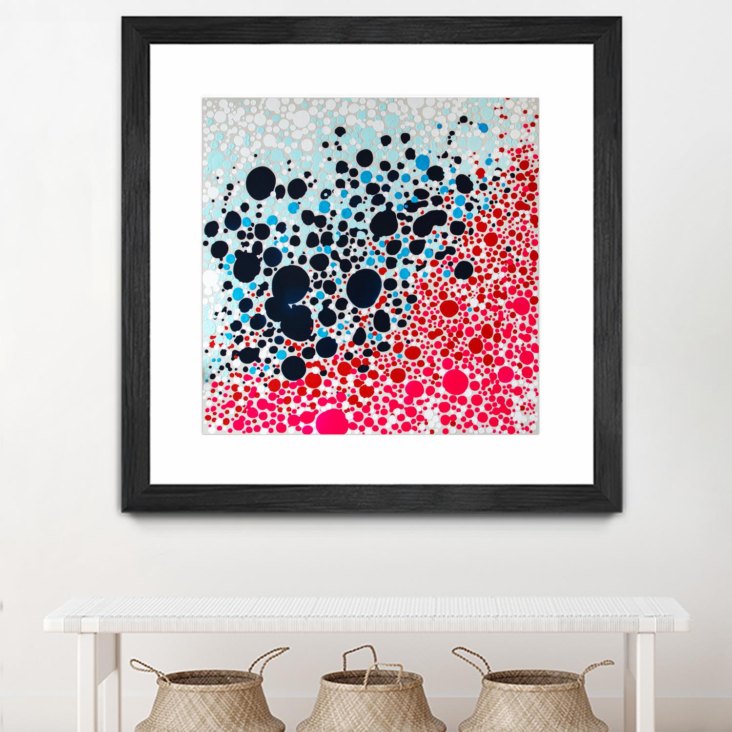 Puddles of people by Claire Desjardins on GIANT ART - blue abstract