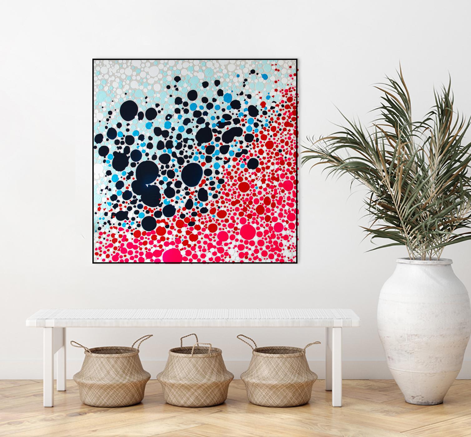 Puddles of people by Claire Desjardins on GIANT ART - blue abstract