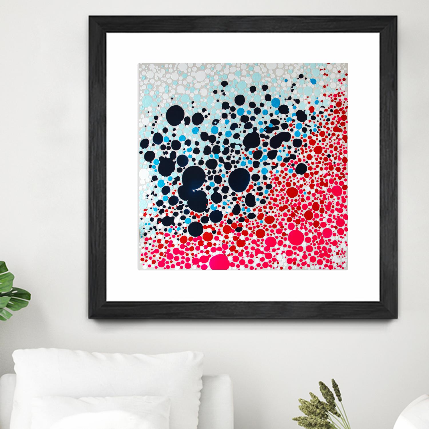 Puddles of people by Claire Desjardins on GIANT ART - blue abstract