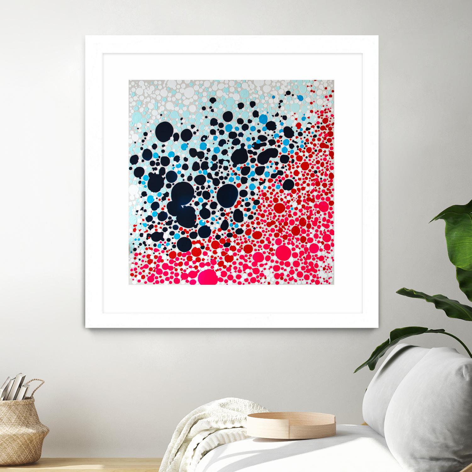 Puddles of people by Claire Desjardins on GIANT ART - blue abstract