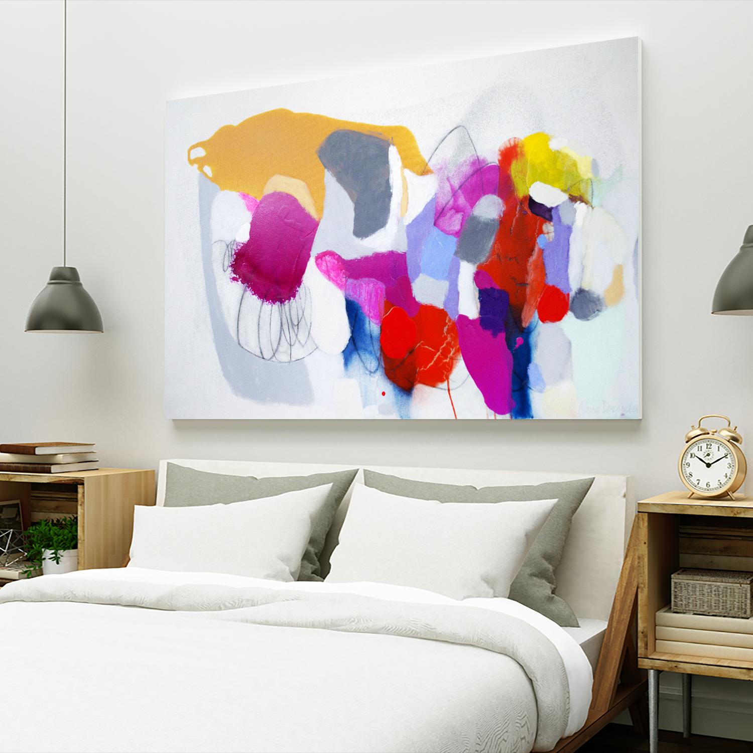Summer ahead by Claire Desjardins on GIANT ART - pink abstract