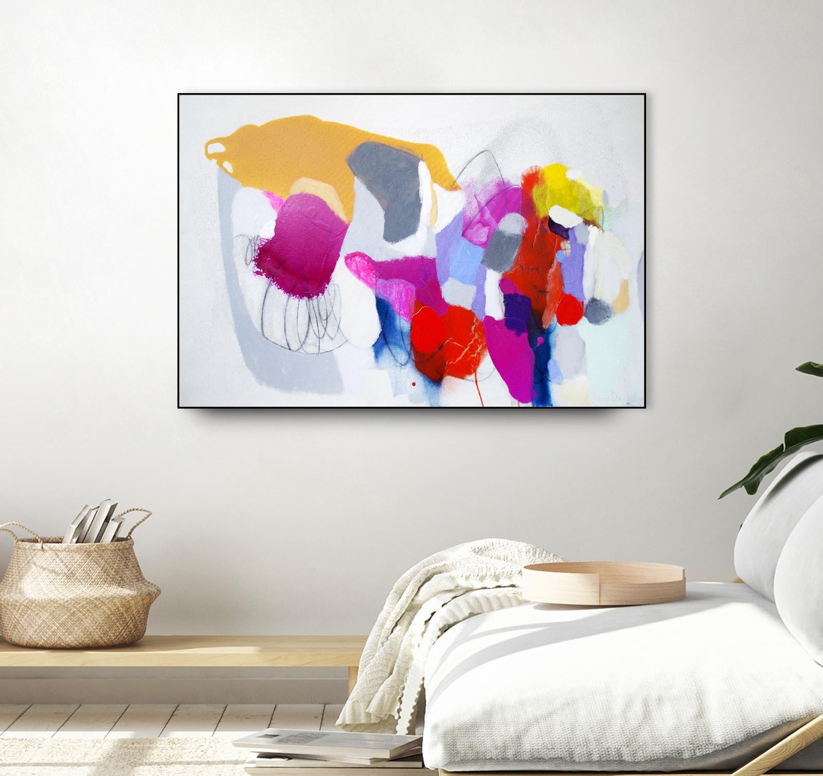 Summer ahead by Claire Desjardins on GIANT ART - pink abstract