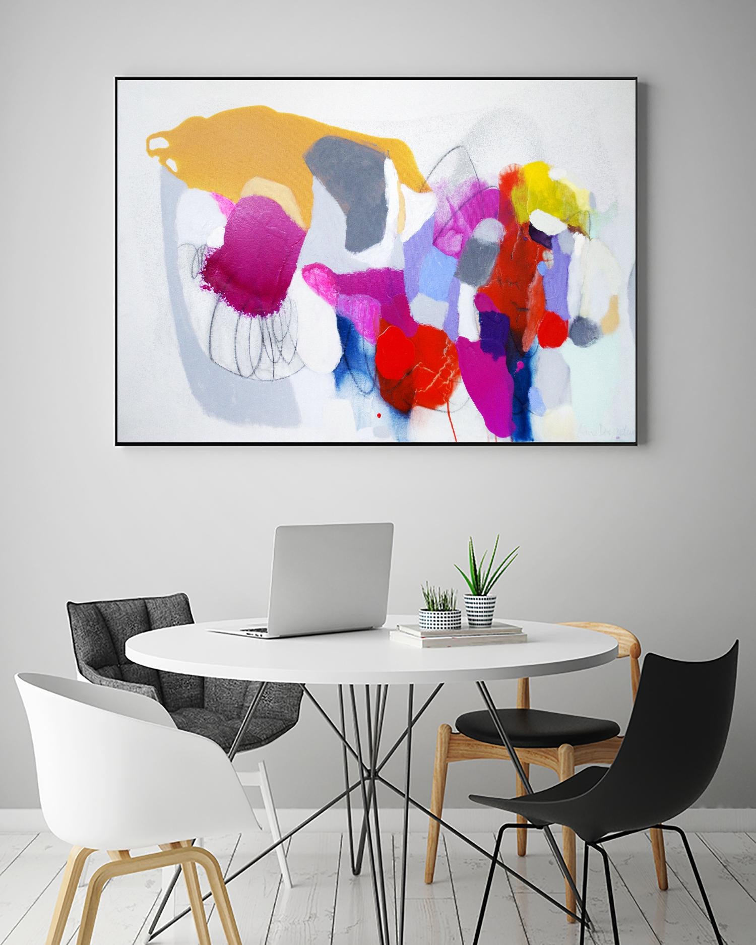 Summer ahead by Claire Desjardins on GIANT ART - pink abstract