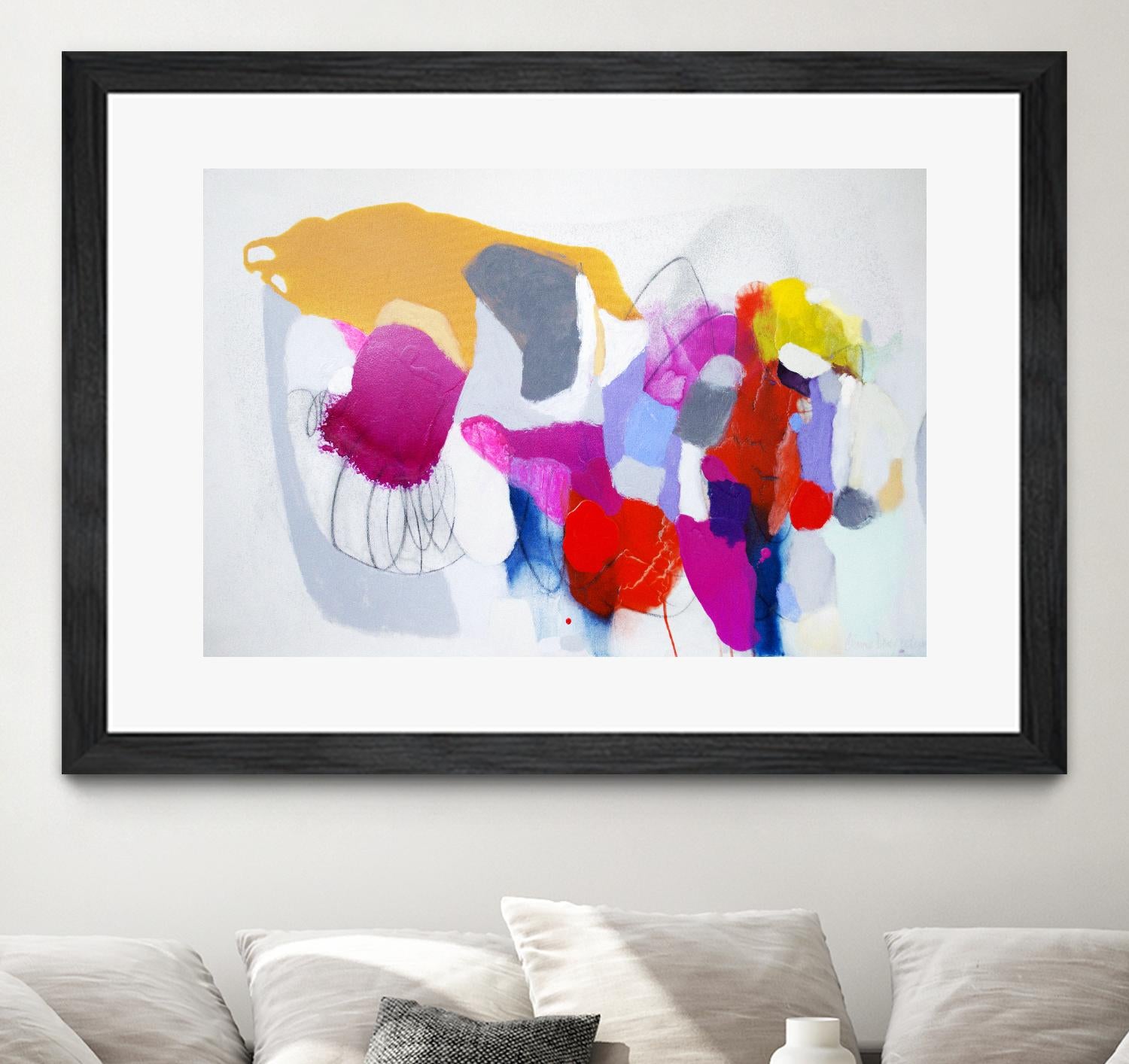 Summer ahead by Claire Desjardins on GIANT ART - red abstract artistes du québec