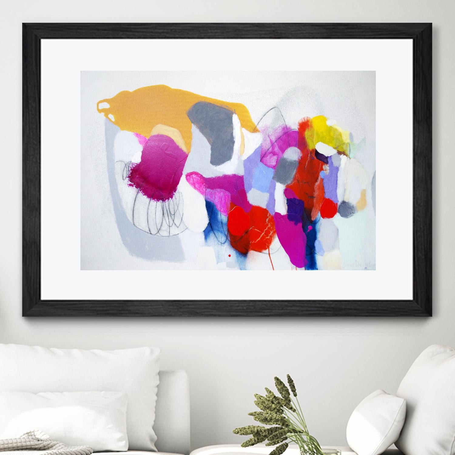 Summer ahead by Claire Desjardins on GIANT ART - red abstract artistes du québec