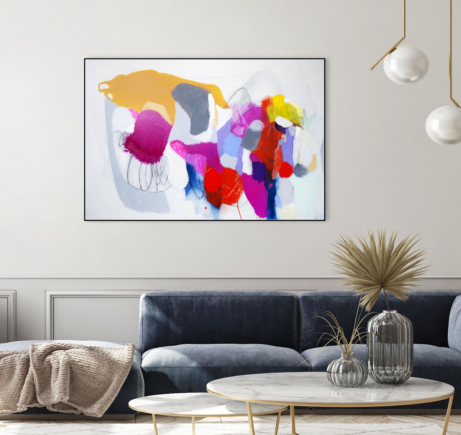 Summer ahead by Claire Desjardins on GIANT ART - pink abstract