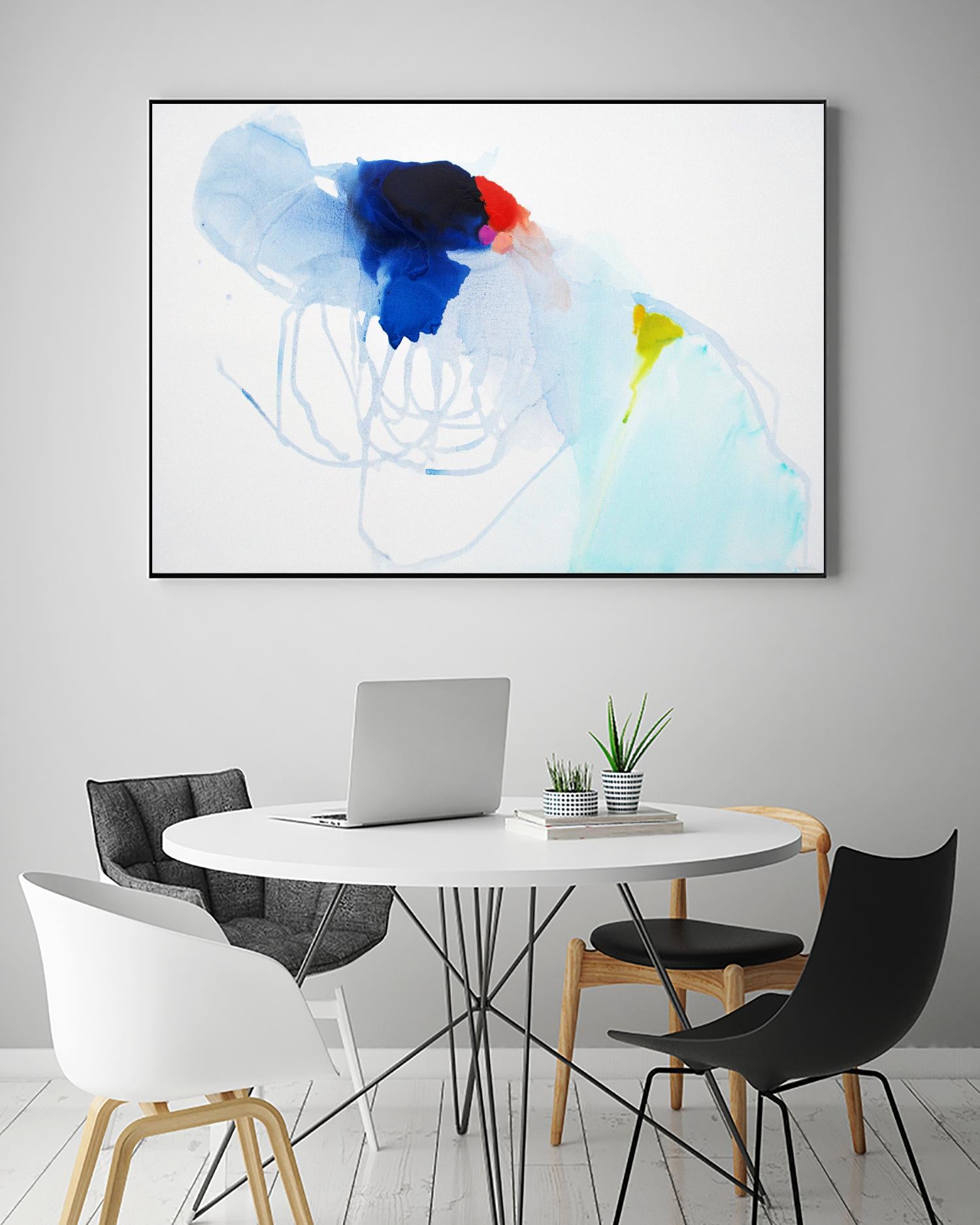 Backstage by Claire Desjardins on GIANT ART - white abstract légereté