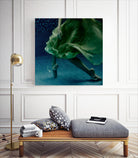 Dame 1 by Peter Morneau on GIANT ART - green figurative ballerine