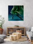 Dame 1 by Peter Morneau on GIANT ART - green figurative ballerine