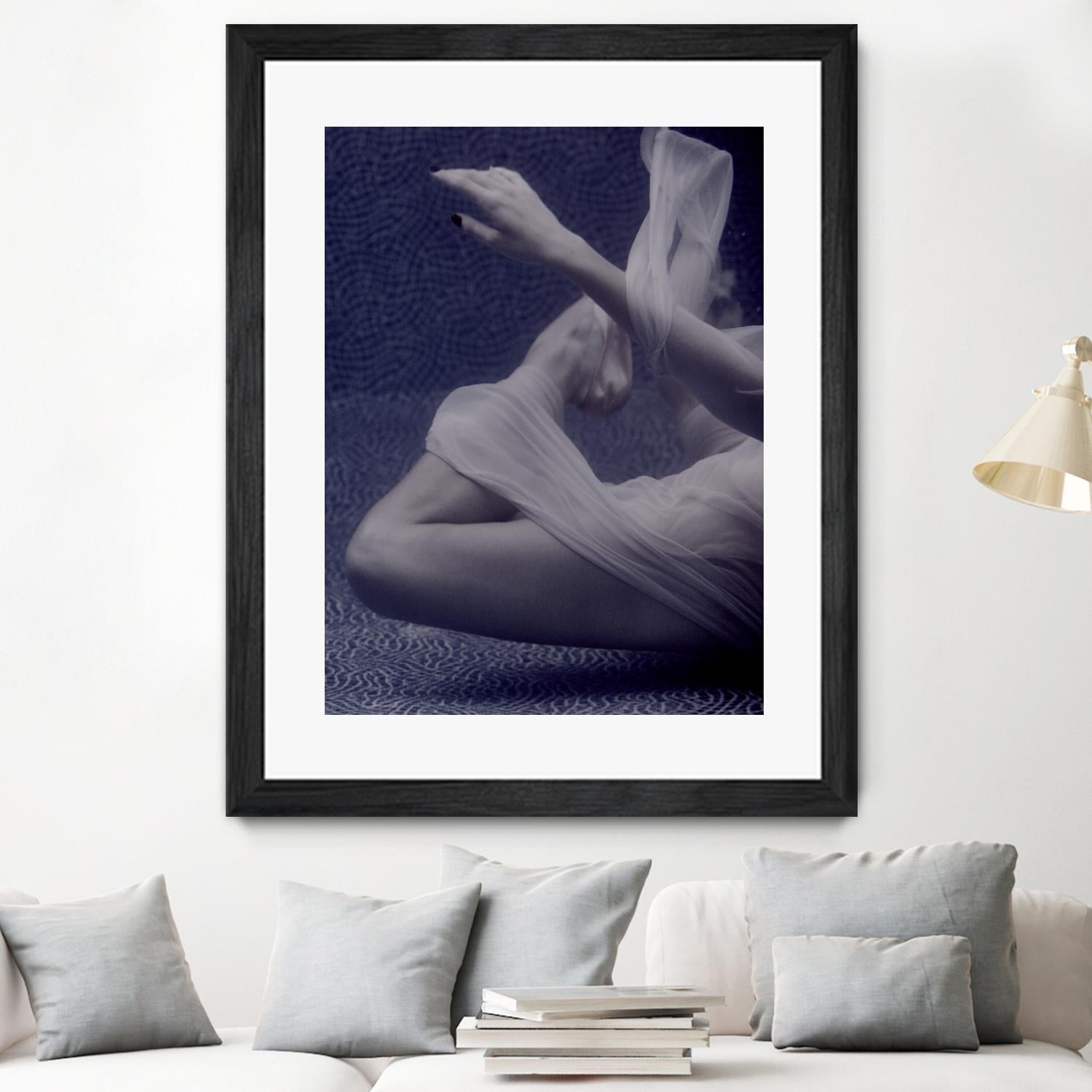 Float 1 by Peter Morneau on GIANT ART - blue figurative dancer