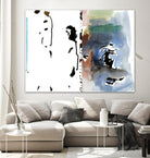 Caballeros Collage by Diane Lambin on GIANT ART - blue abstract