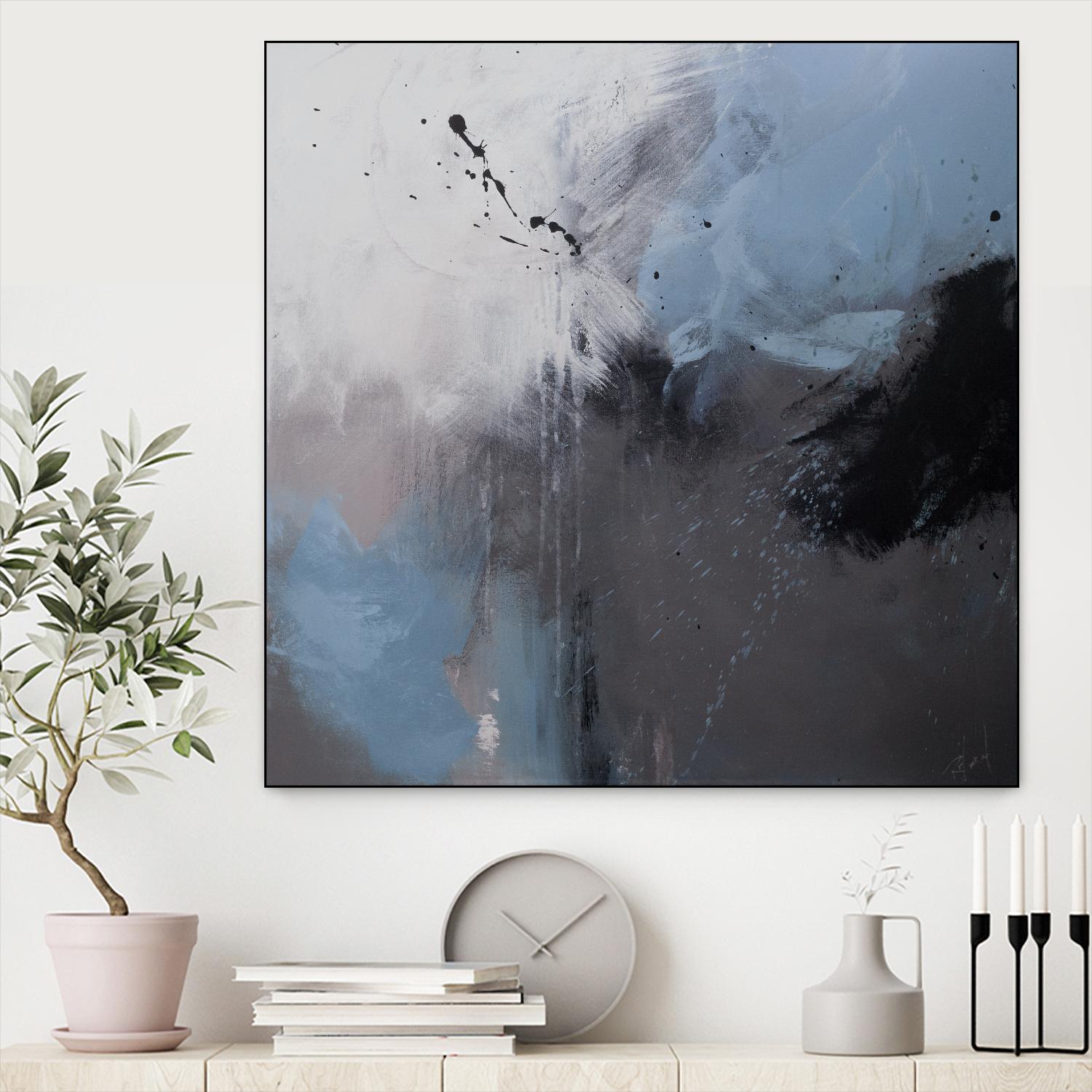 Compatible by Roland Benoît on GIANT ART - grey abstract