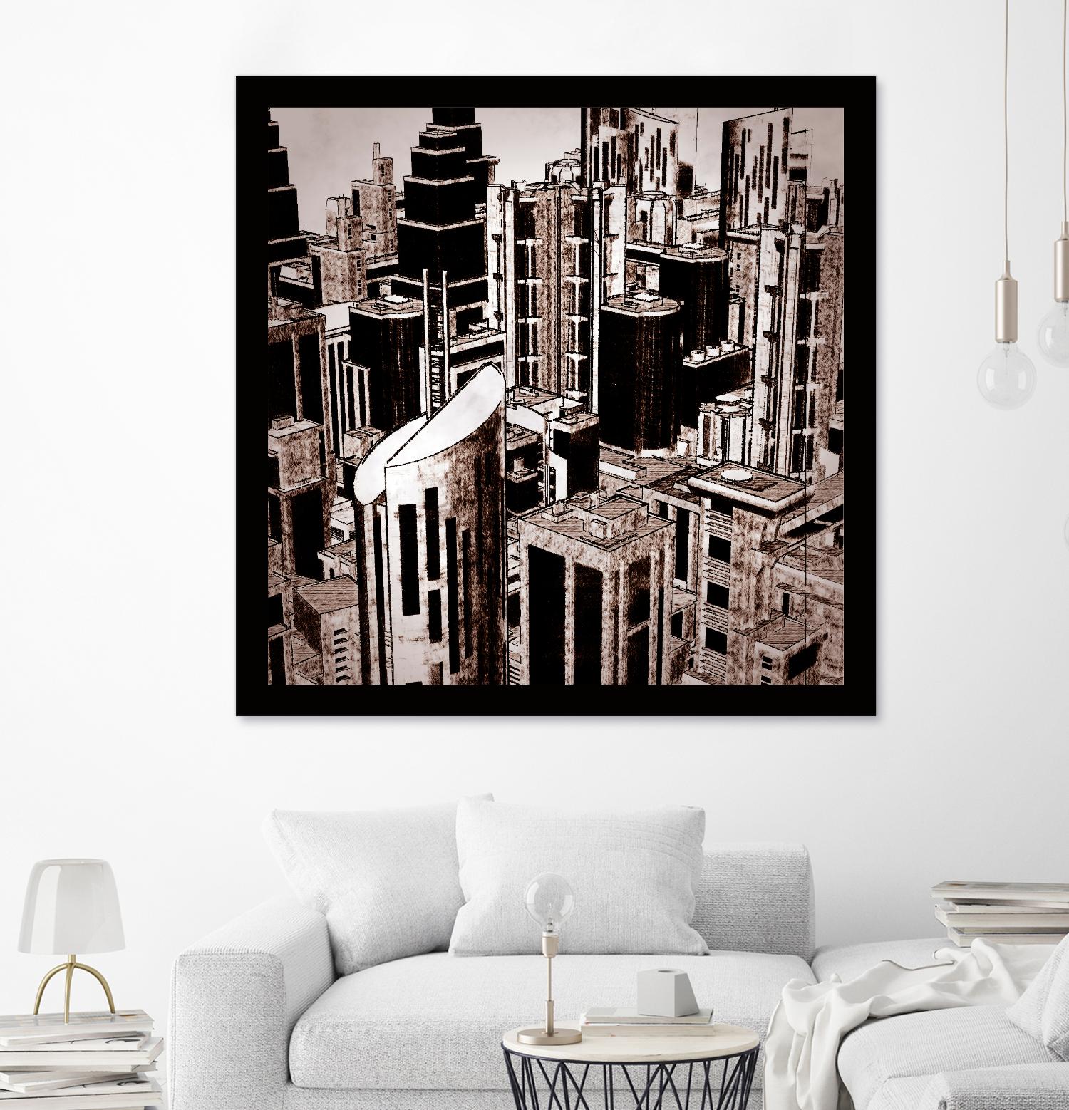 Megapolis 2 by Jefd on GIANT ART - black digital