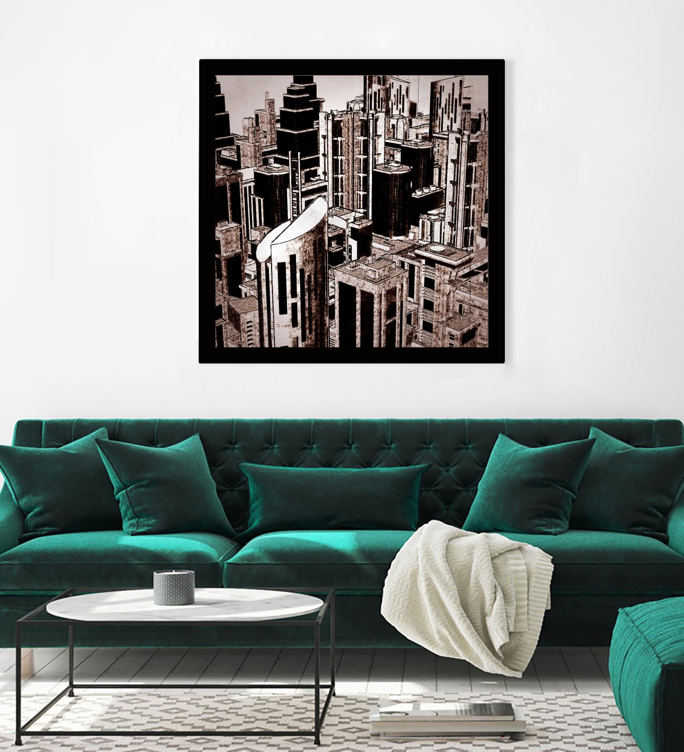 Megapolis 2 by Jefd on GIANT ART - black digital