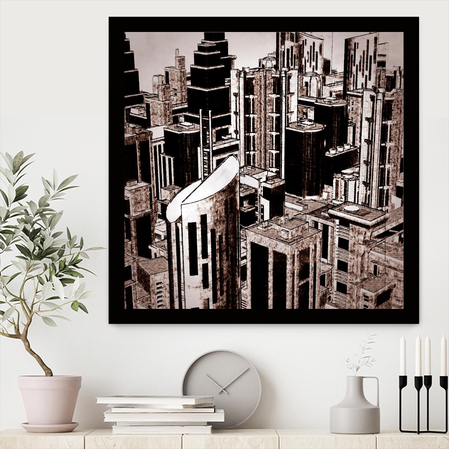 Megapolis 2 by Jefd on GIANT ART - black digital