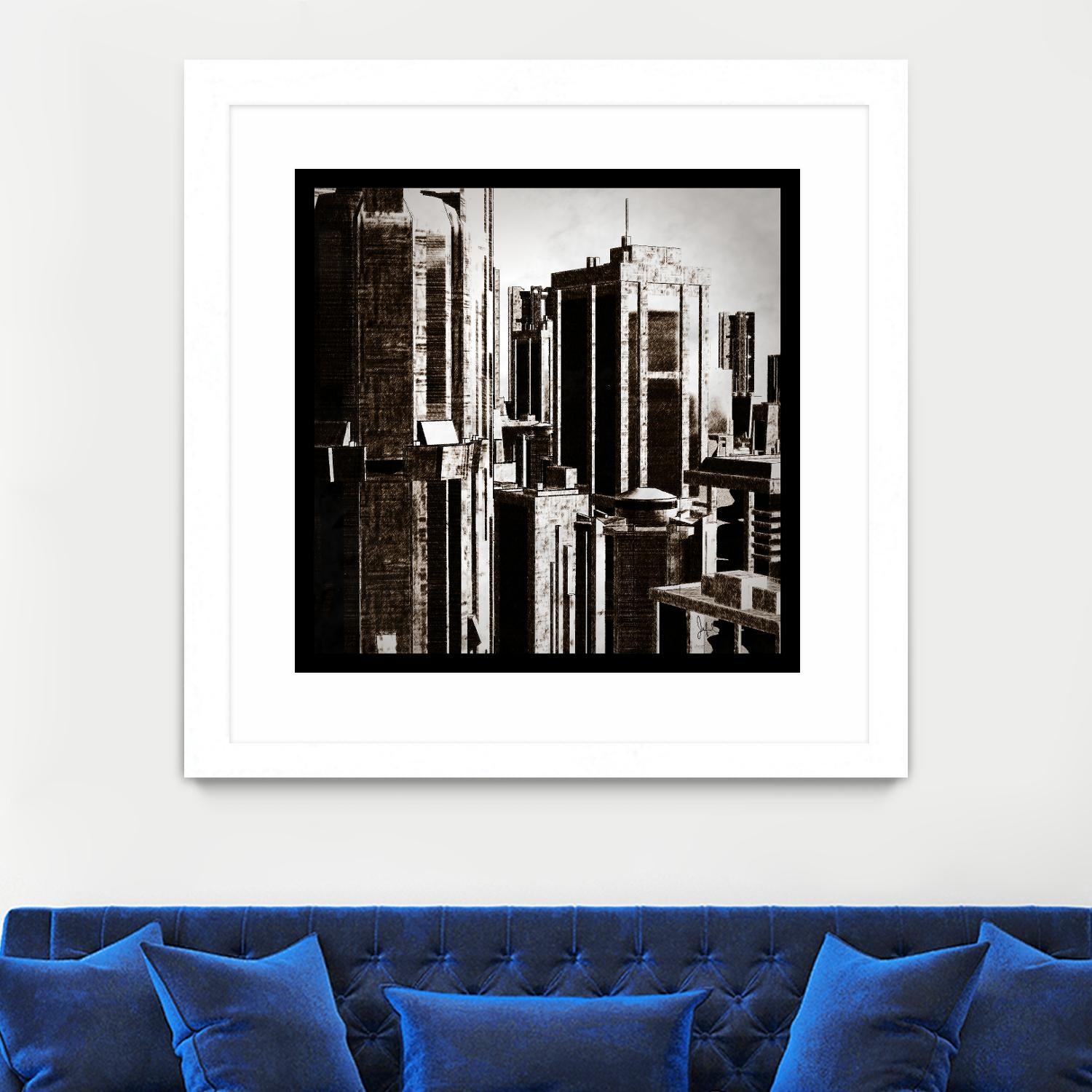 Megapolis 3 by Jefd on GIANT ART - black digital buildings