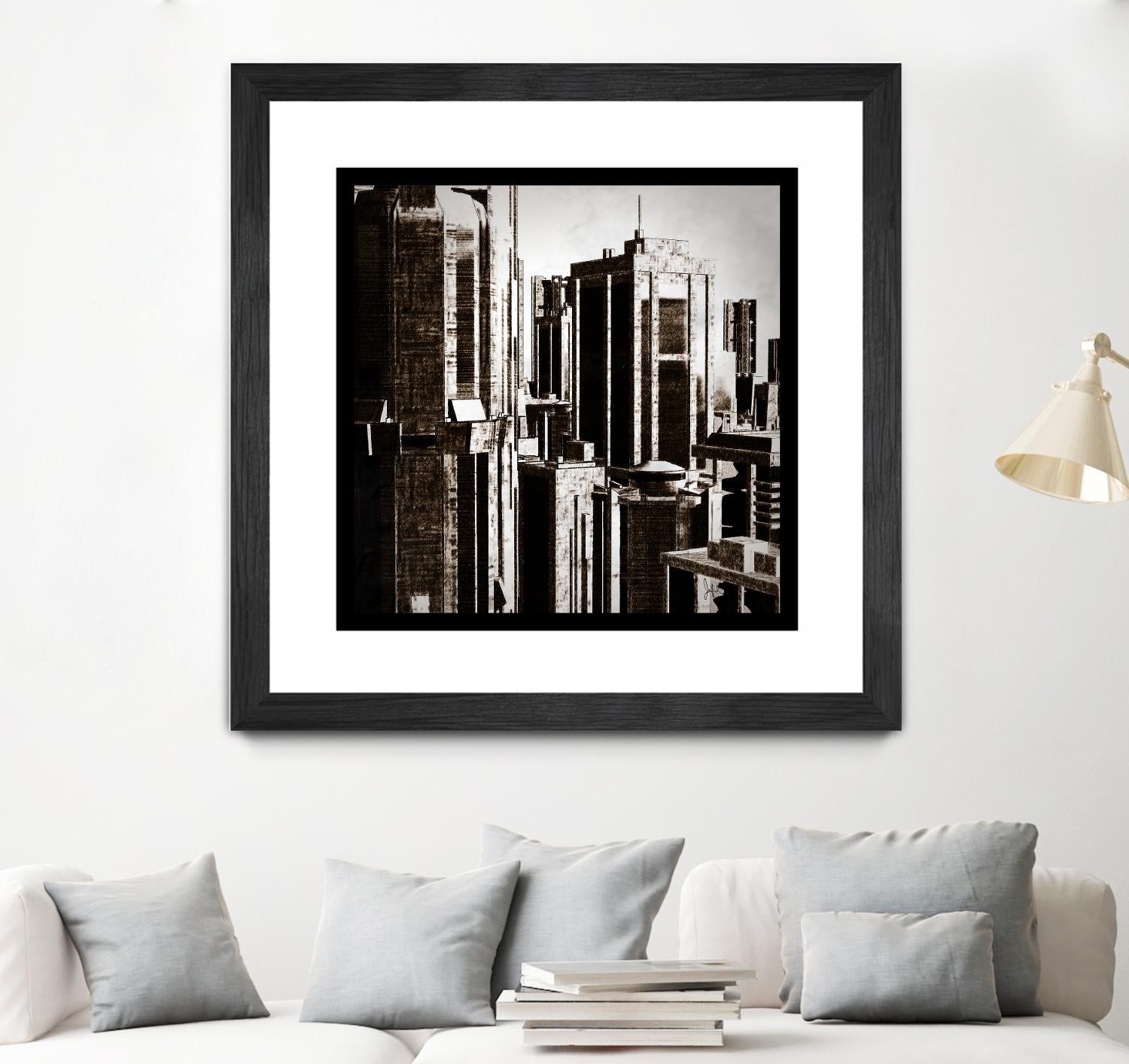 Megapolis 3 by Jefd on GIANT ART - black digital buildings