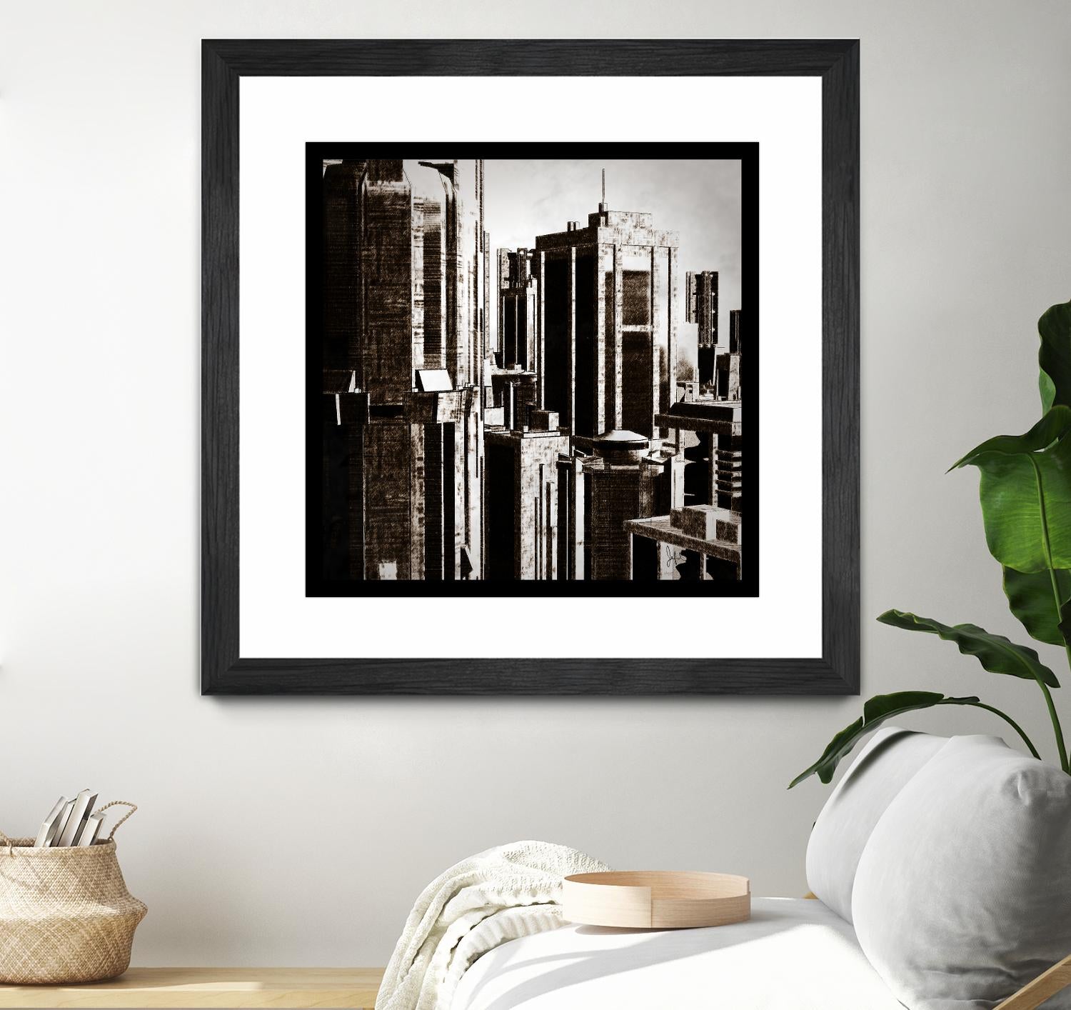 Megapolis 3 by Jefd on GIANT ART - black digital buildings