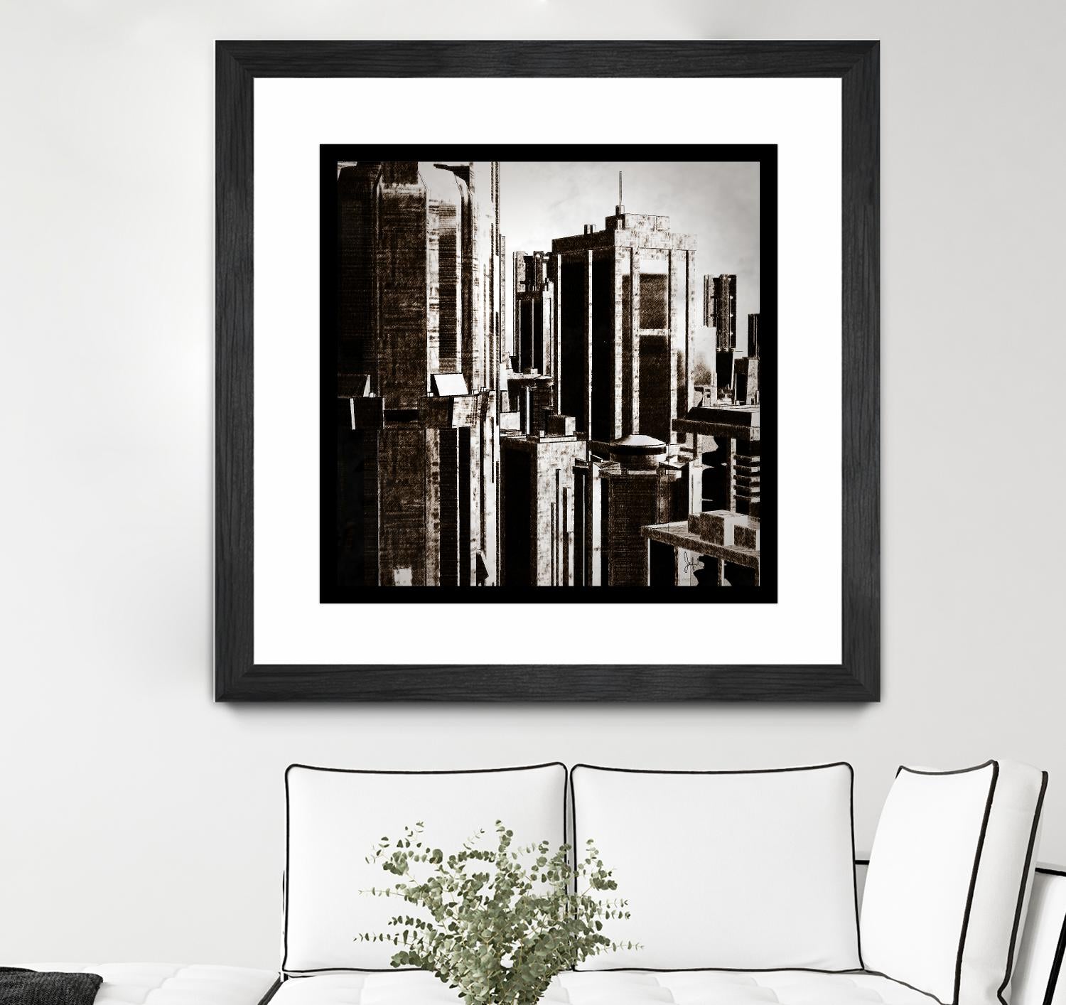 Megapolis 3 by Jefd on GIANT ART - black digital buildings