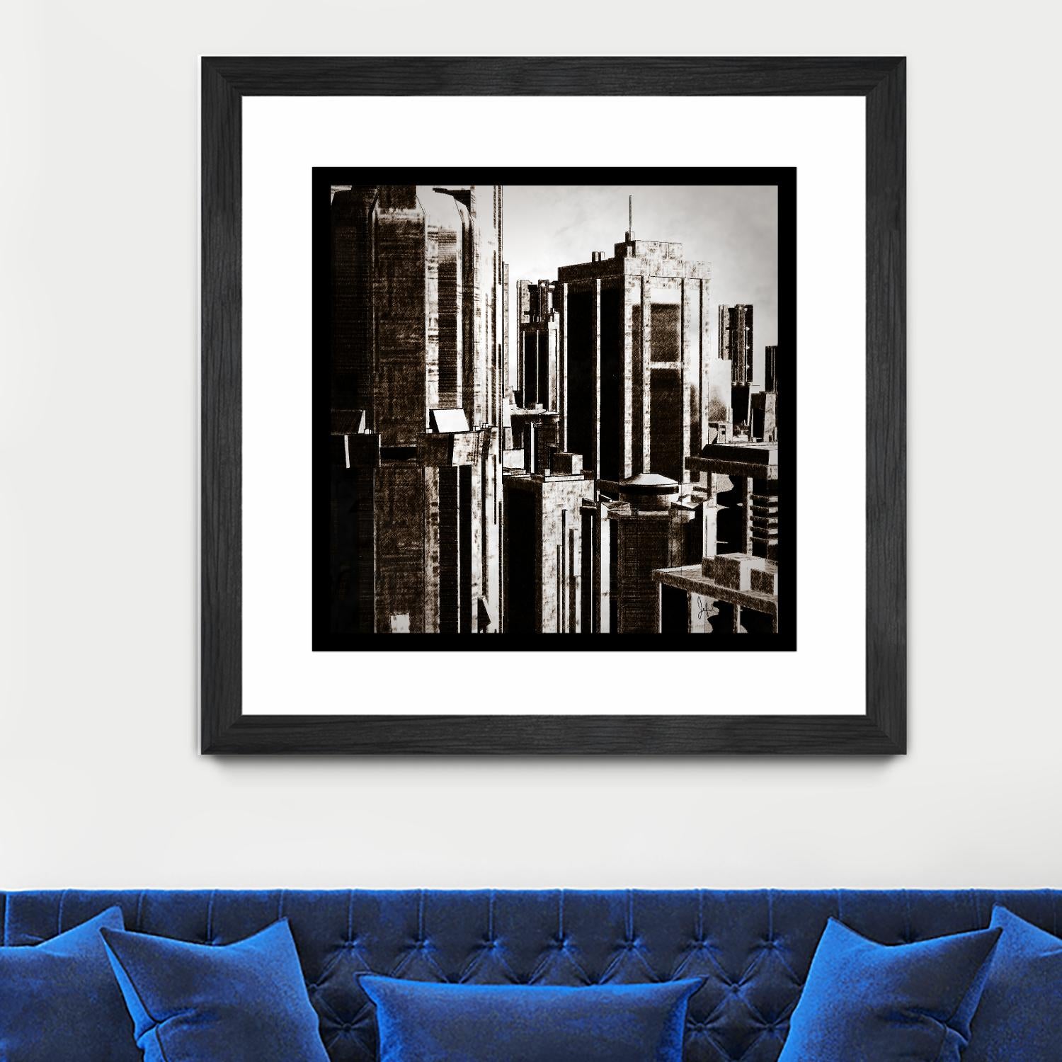 Megapolis 3 by Jefd on GIANT ART - black digital buildings