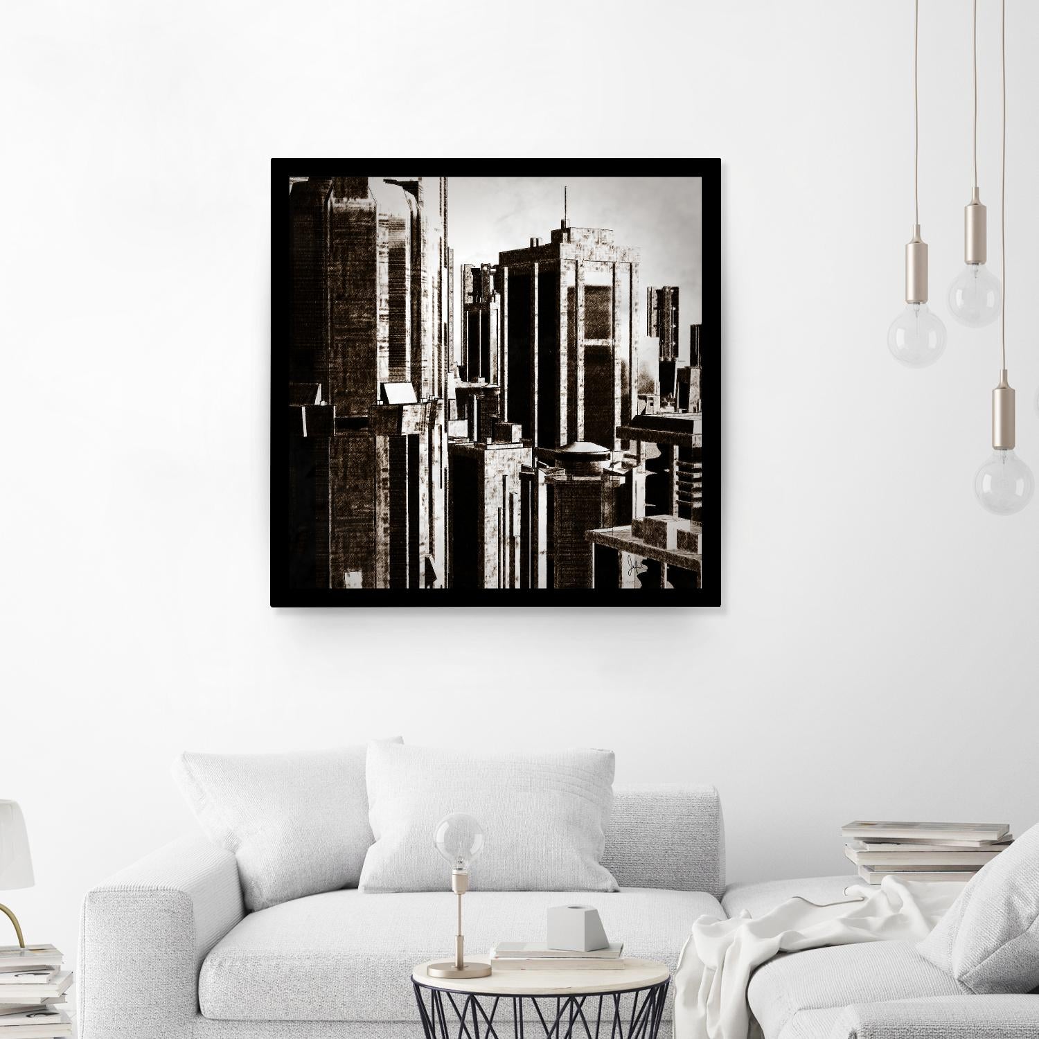 Megapolis 3 by Jefd on GIANT ART - black digital buildings