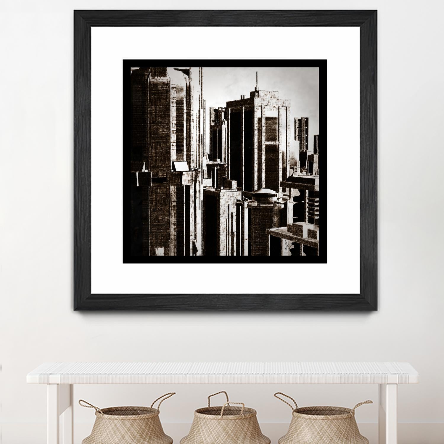 Megapolis 3 by Jefd on GIANT ART - black digital buildings