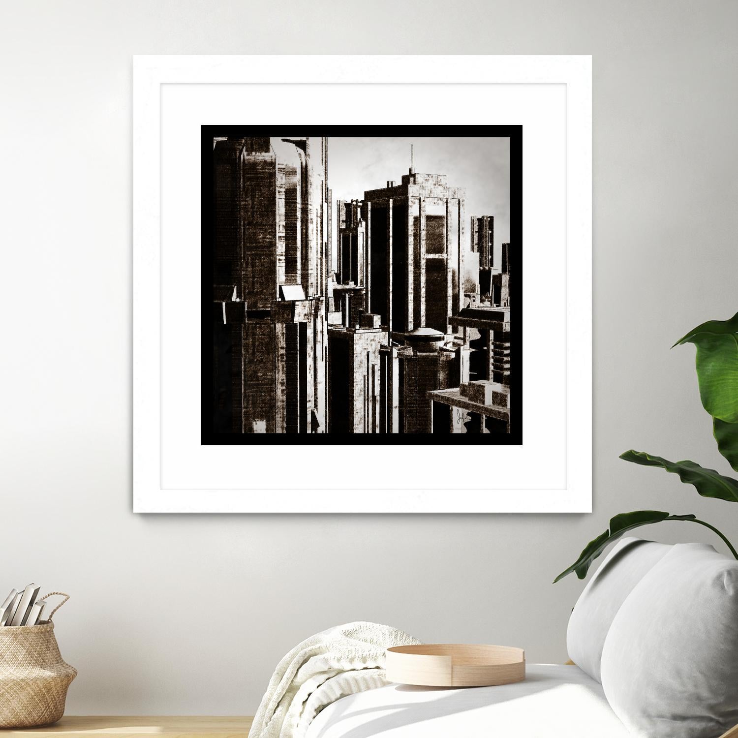 Megapolis 3 by Jefd on GIANT ART - black digital buildings