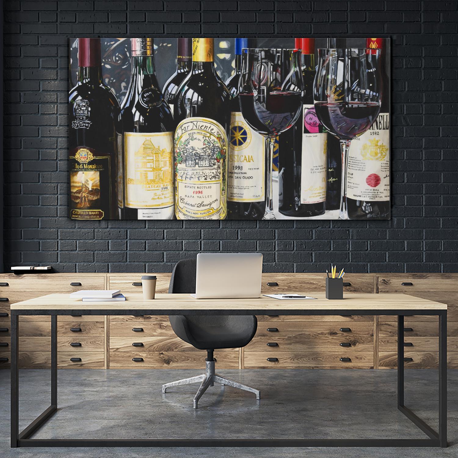 Soltanto nei suoi sogni by Marc Brochier on GIANT ART - blue figurative cellier