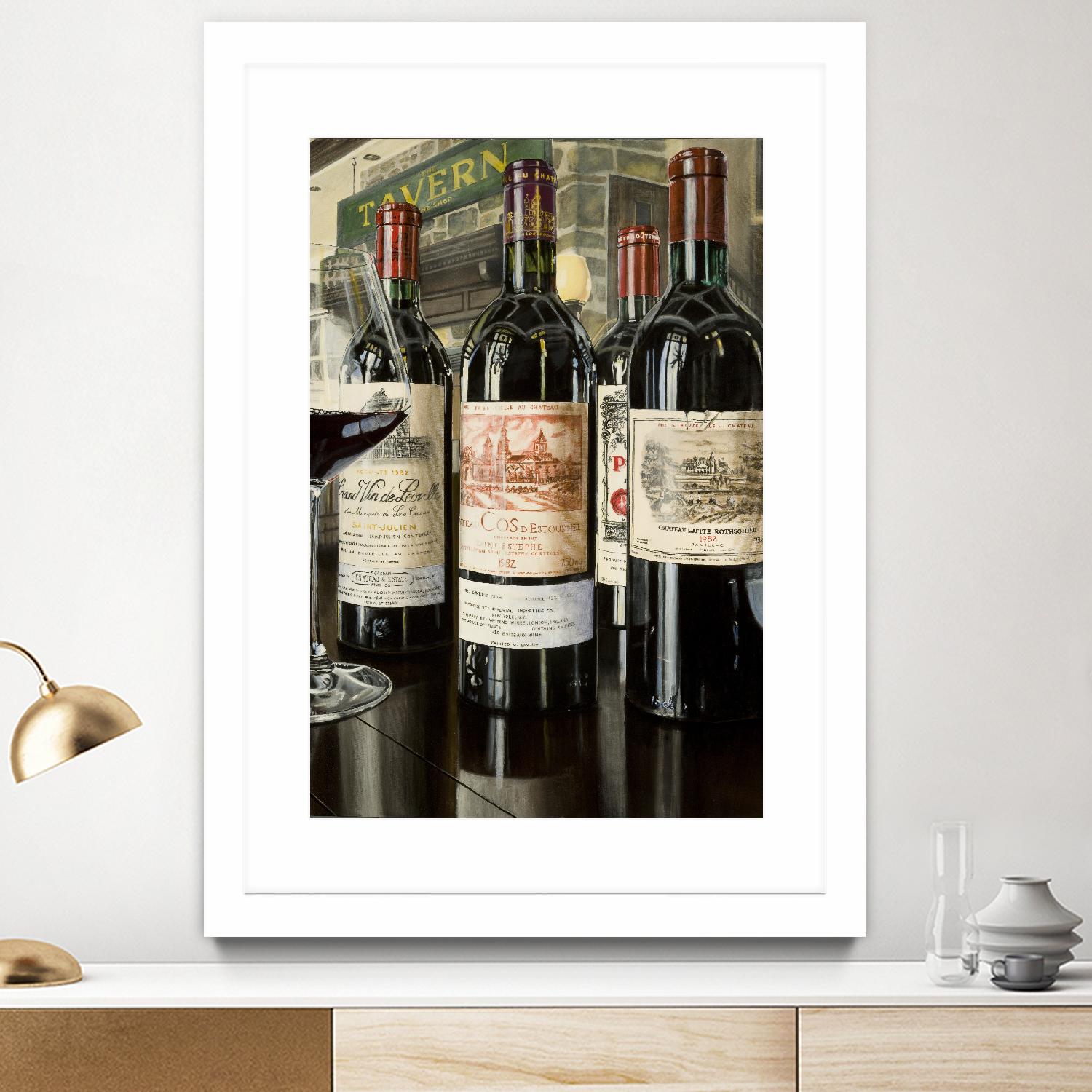 The Tavern... La grande classe by Marc Brochier on GIANT ART - beige still life alcool