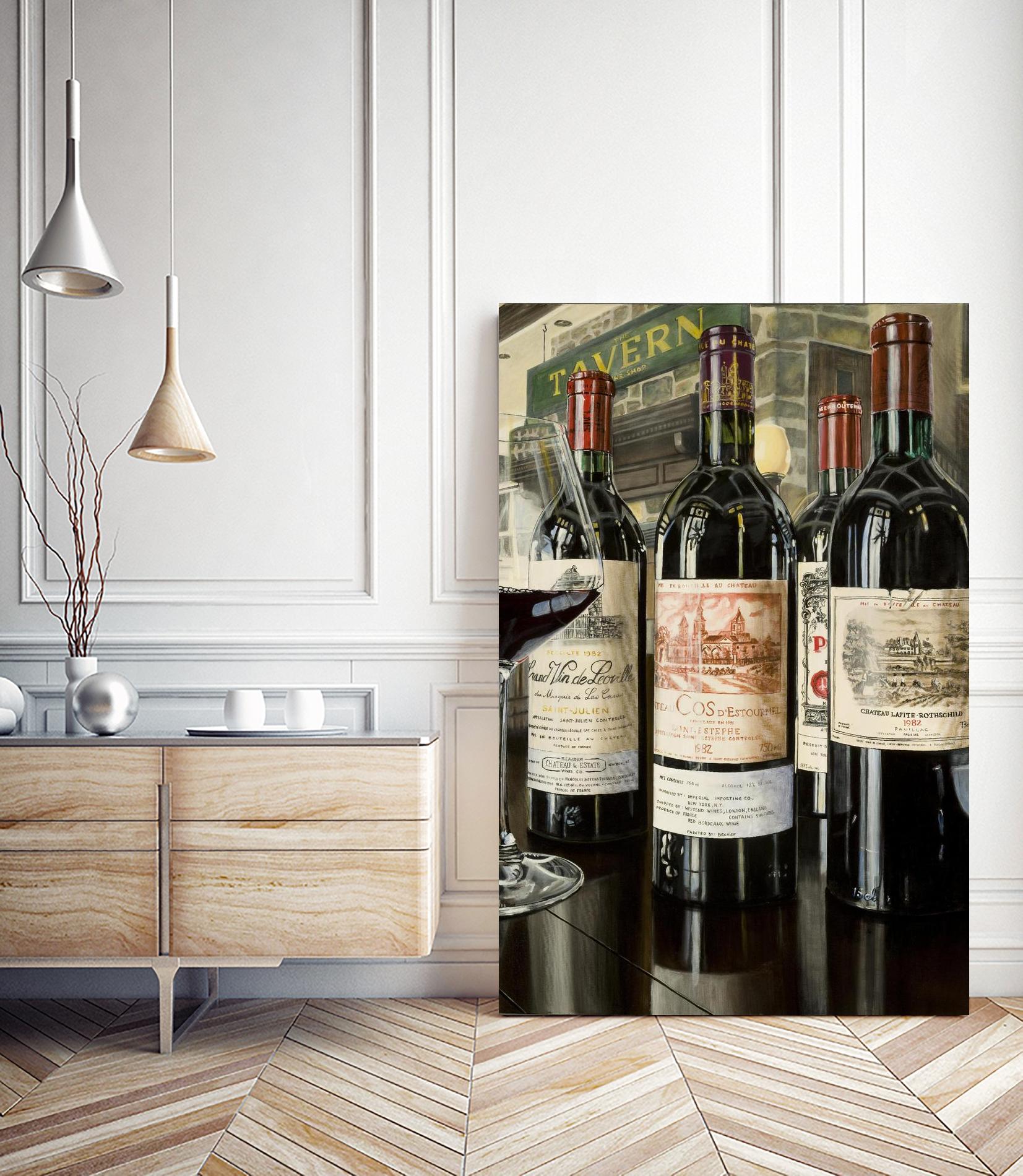 The Tavern... La grande classe by Marc Brochier on GIANT ART - beige still life alcool