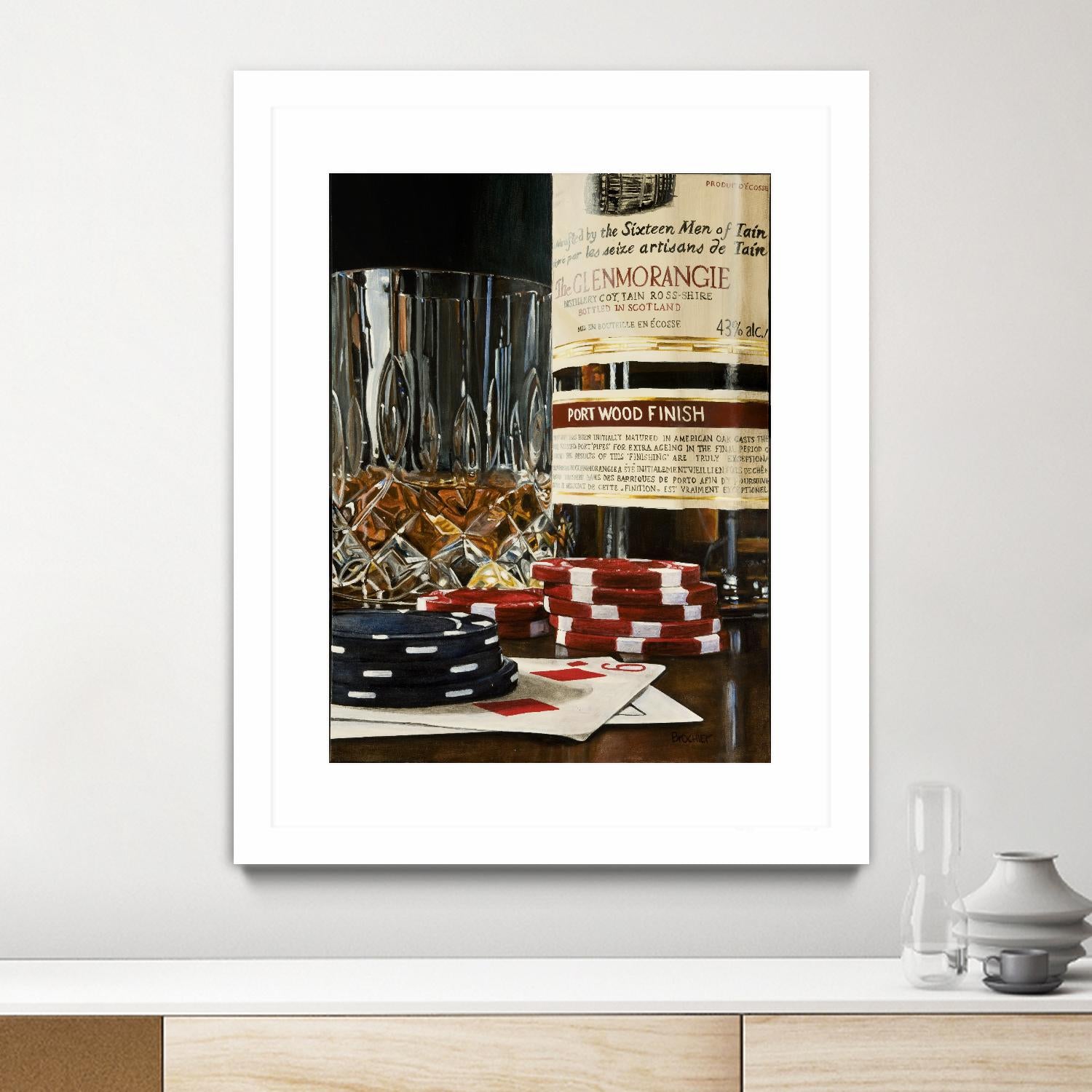 Scotch a l'apéro by Marc Brochier on GIANT ART - red still life glass