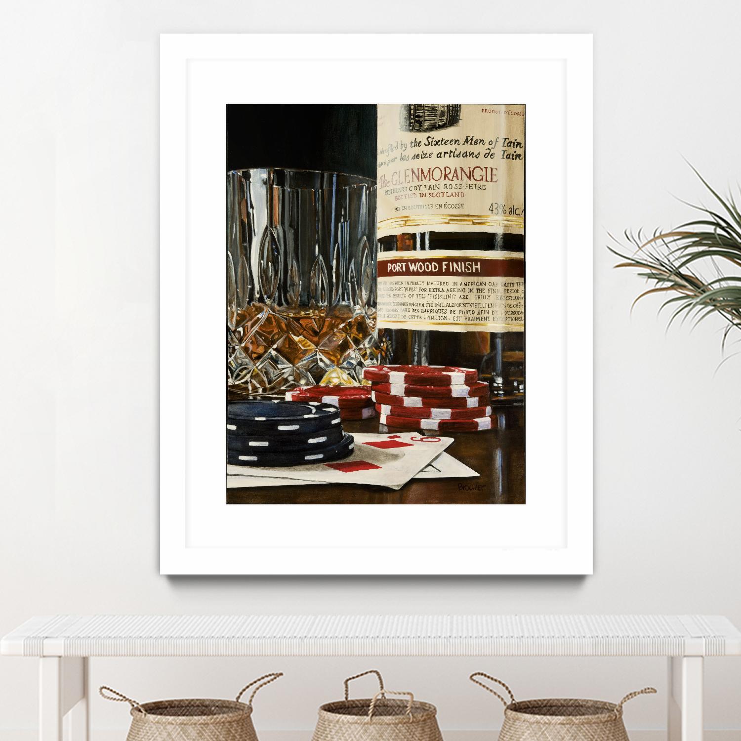 Scotch a l'apéro by Marc Brochier on GIANT ART - red still life glass