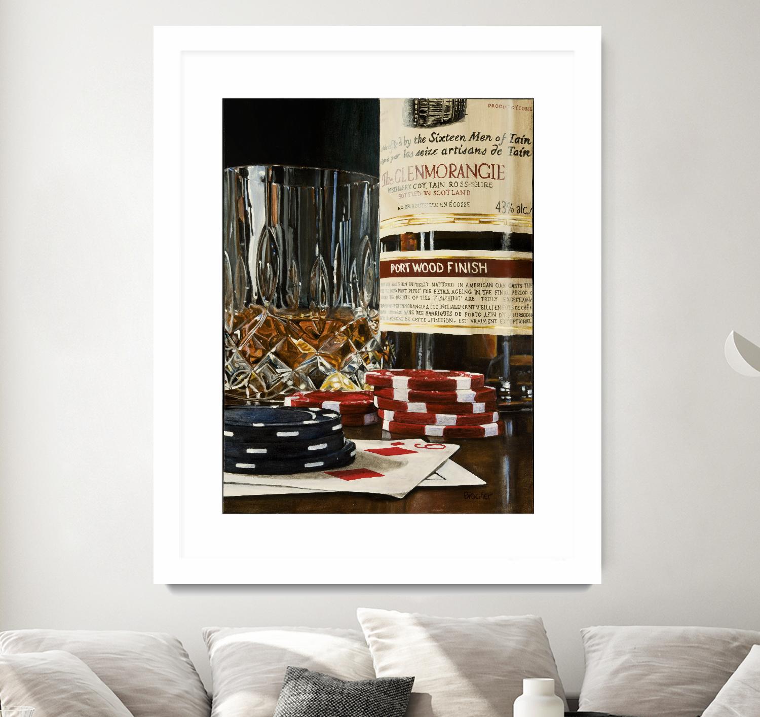 Scotch a l'apéro by Marc Brochier on GIANT ART - red still life glass