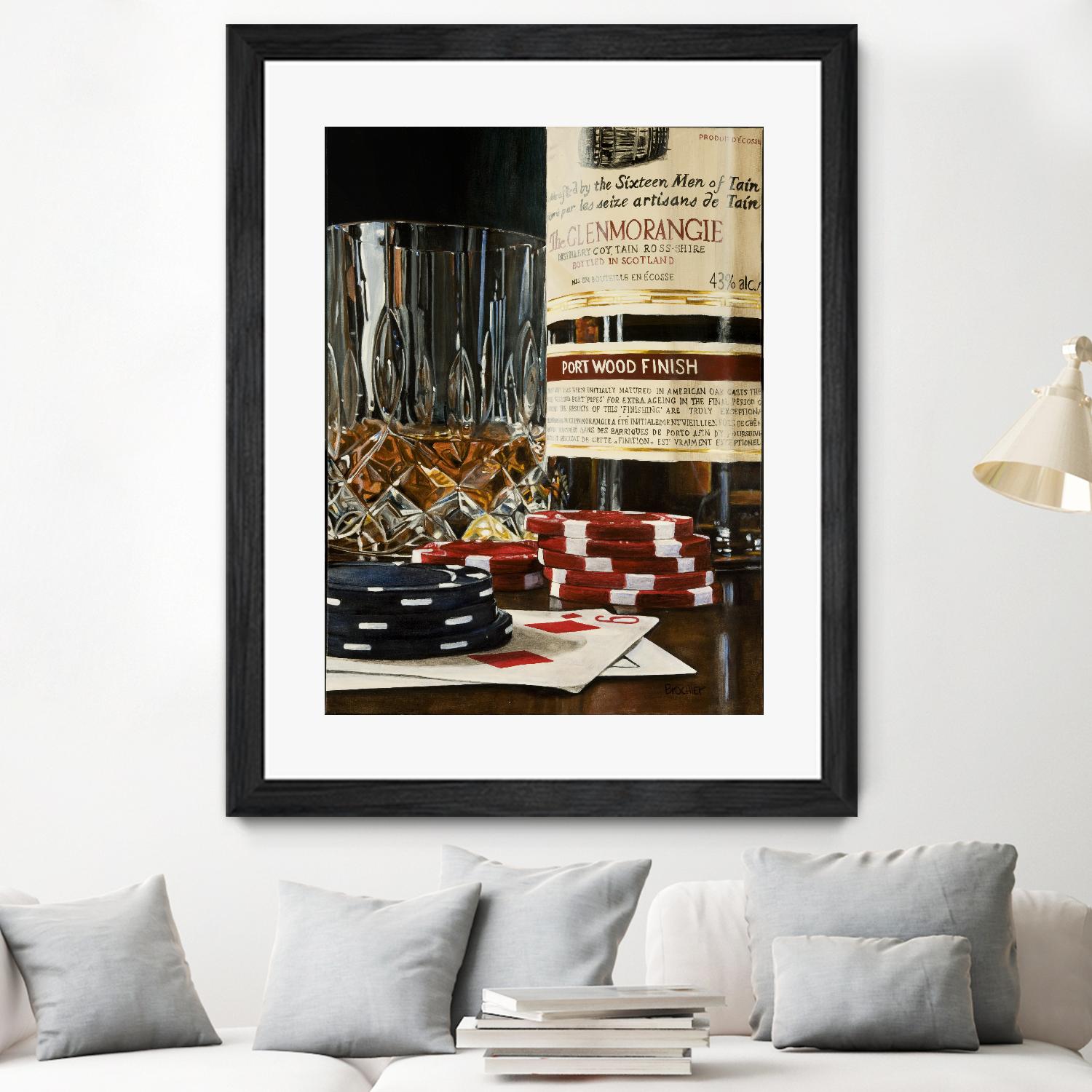 Scotch a l'apéro by Marc Brochier on GIANT ART - red still life glass