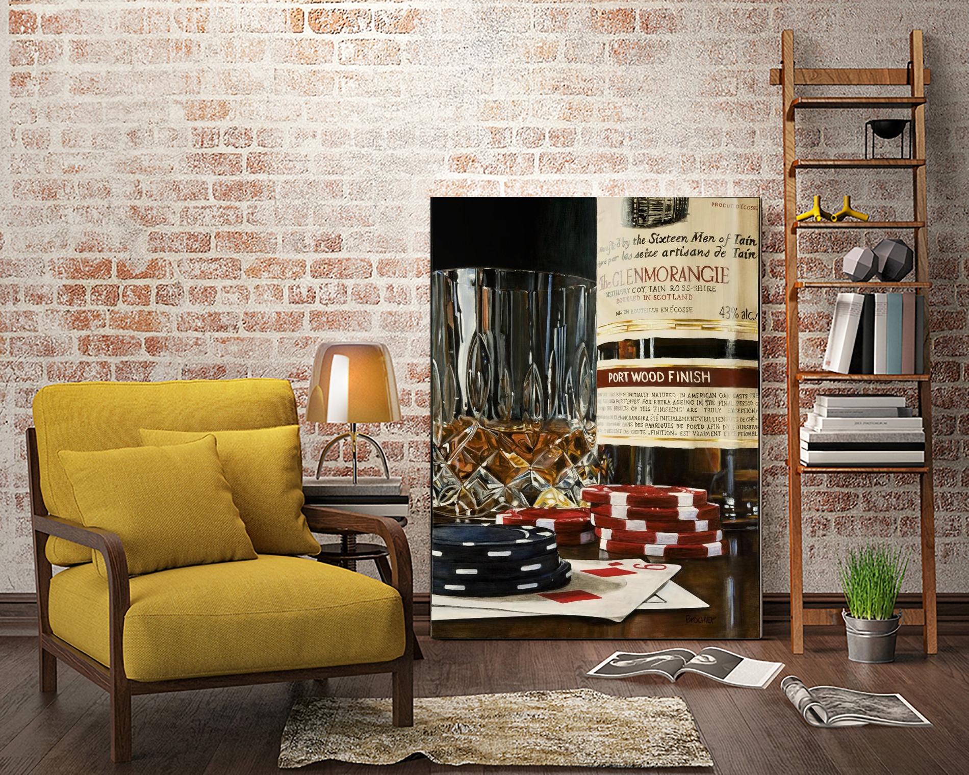 Scotch a l'apéro by Marc Brochier on GIANT ART - red still life glass