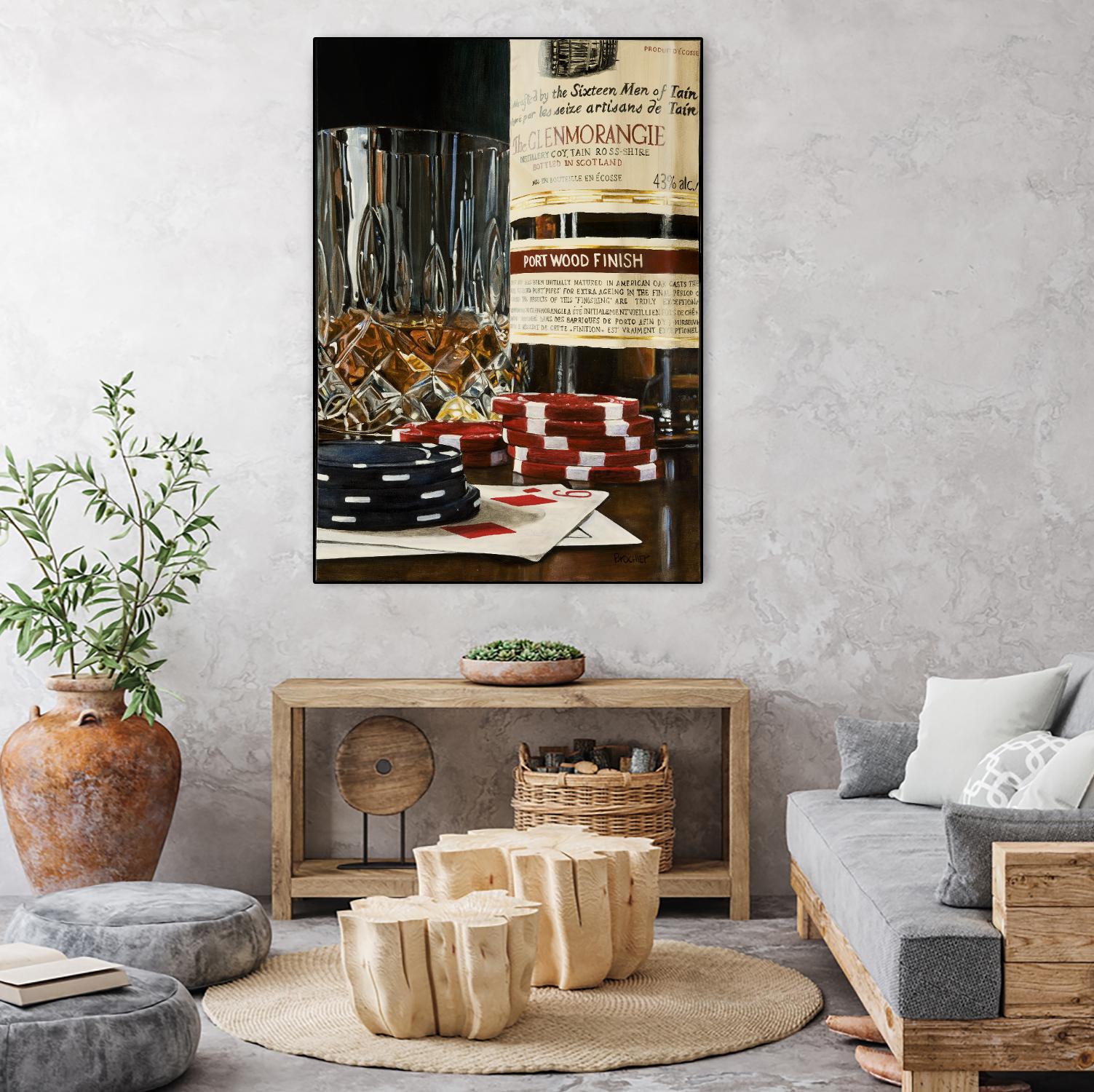 Scotch a l'apéro by Marc Brochier on GIANT ART - red still life glass