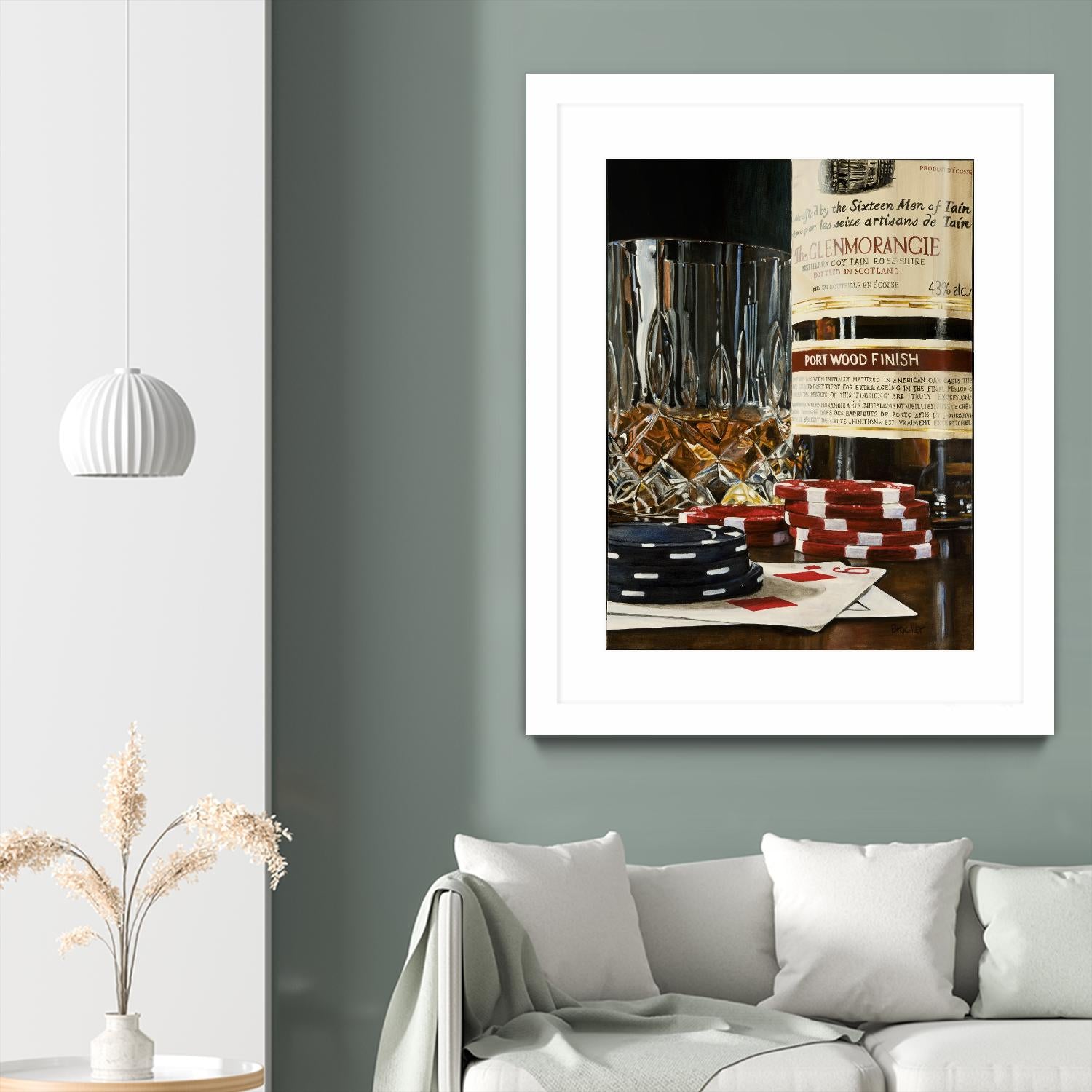 Scotch a l'apéro by Marc Brochier on GIANT ART - red still life glass