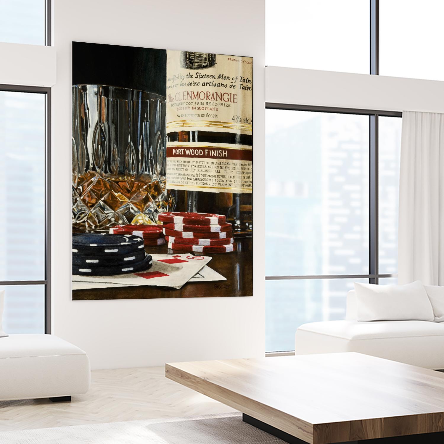 Scotch a l'apéro by Marc Brochier on GIANT ART - red still life artistes du québec