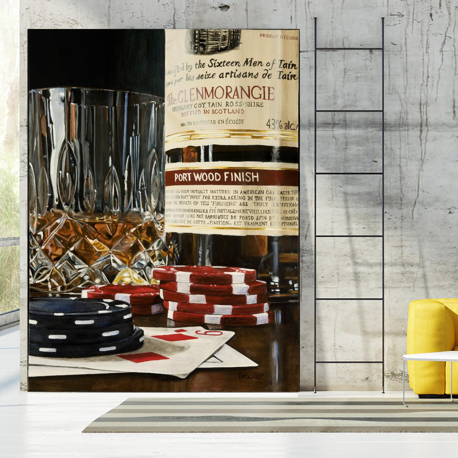 Scotch a l'apéro by Marc Brochier on GIANT ART - red still life artistes du québec