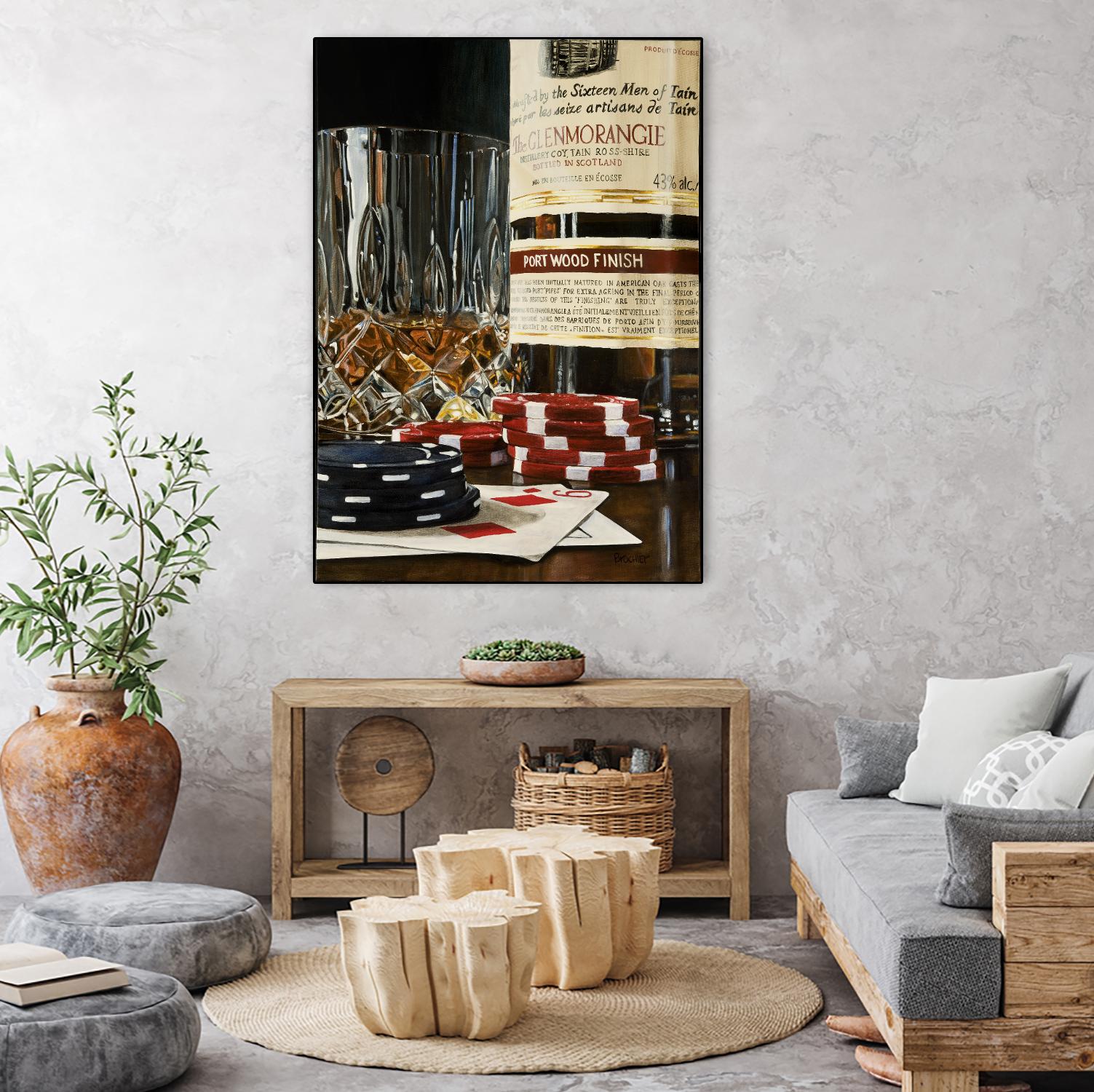 Scotch a l'apéro by Marc Brochier on GIANT ART - red still life artistes du québec