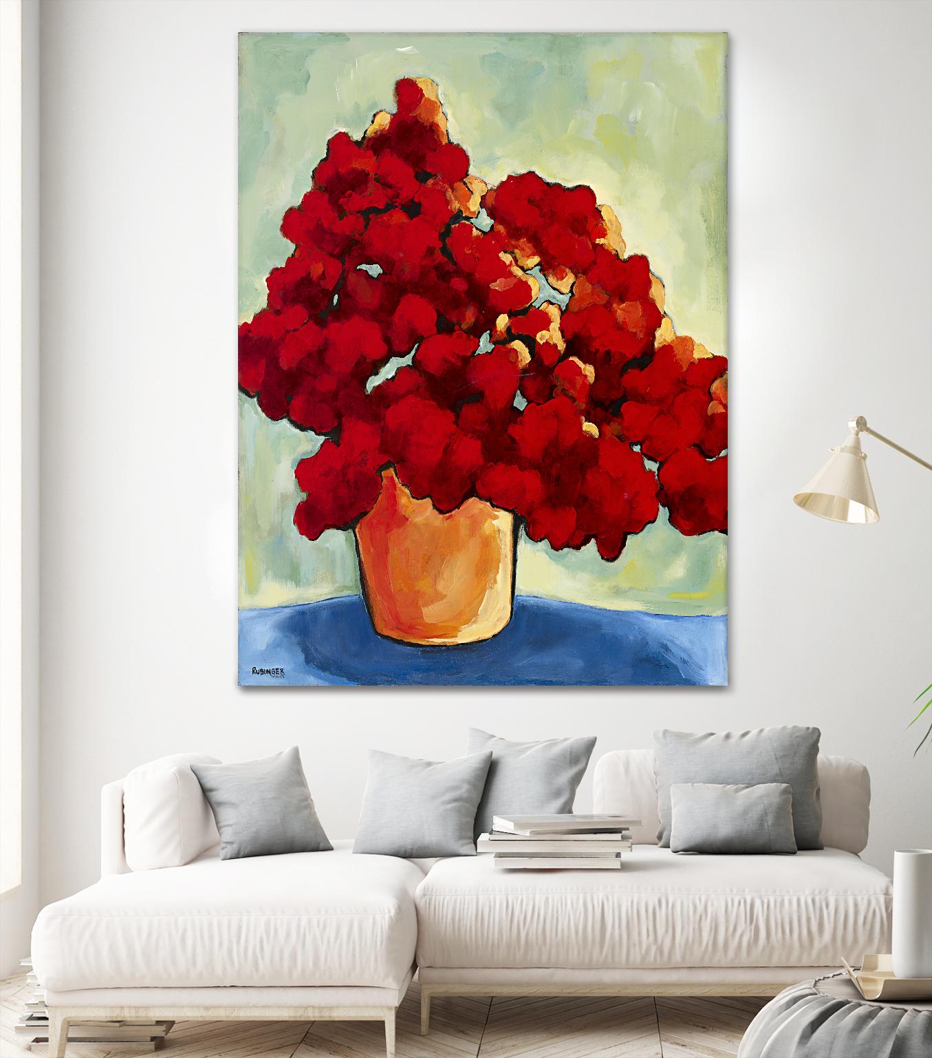 Red Blake by Bram Rubinger on GIANT ART - red flowers bouquet