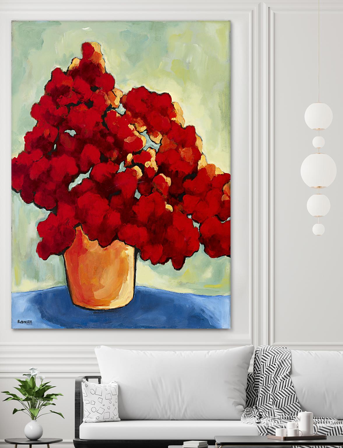 Red Blake by Bram Rubinger on GIANT ART - red flowers bouquet