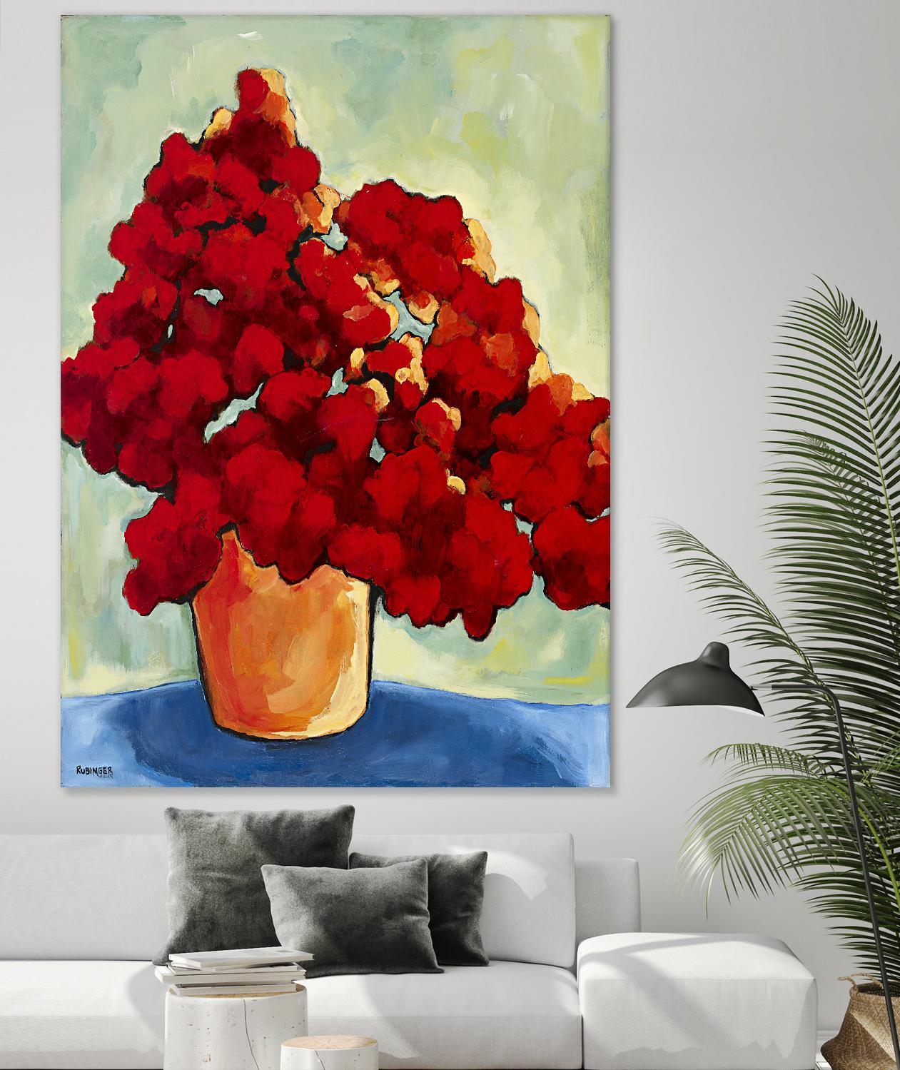 Red Blake by Bram Rubinger on GIANT ART - red flowers bouquet